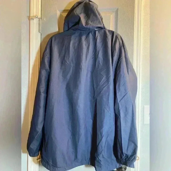 Mens BCG blue hooded windbreaker jacket with lining men’s size large NWOT - Picture 7 of 8
